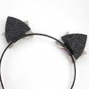 Halloween cat Glitter Headbdan ,cat ear bow headband