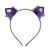 Halloween cat Glitter Headbdan ,cat ear bow headband