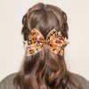 Thanksgiving Hair Bow Fall Pumpkin Turkey Bows Autumn hair bows