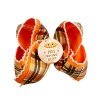 Fall Thanksgiving Day Hair Bow Clips for Girls Maple Leaf Plaid Moonstitch Ribbon Bow Barrettes Kids Hair Accessories