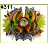 halloween Pumpkin Spider Pattern hair bows 301-350 halloween Pumpkin Spider Pattern hair bows 301-350