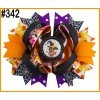 halloween Pumpkin Spider Pattern hair bows 301-350 halloween Pumpkin Spider Pattern hair bows 301-350