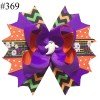 halloween Pumpkin Spider Pattern hair bows  301-350