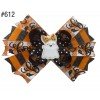 halloween Pumpkin Spider Pattern hair bows 601-650 halloween Pumpkin Spider Pattern hair bows 601-650