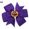 Halloween Pinwheel Hair Bows girl  Grosgrain Ribbon Hair  clip Kids Hair Accessories