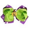 Halloween polka Hair bow clips spider hair bow glitter Pumpkin Hair Bow kids Hair bow clips