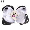 Halloween polka Hair bow clips spider hair bow glitter Pumpkin Hair Bow kids Hair bow clips