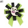 Halloween  Girls Ribbon Hair Bow Clips