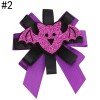 Halloween  Girls Ribbon Hair Bow Clips
