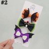 Halloween Bows girl Hair Clips Cartoon pumkin Bow Hairgrips bat hair clips