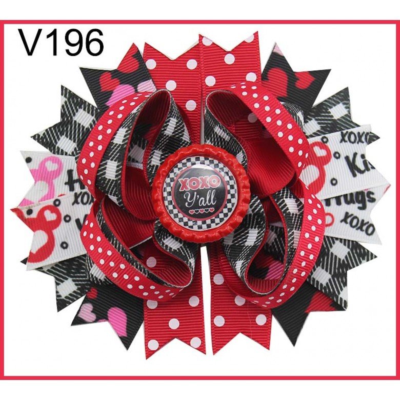Valentine Hair Bows Clip 151-200 Valentine Hair Bows Clip 151-200