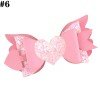 3-3.5‘’cupid wings and arrow bows for valentine hair bows glitter angel hair clips