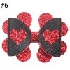 Glitter Heart glitter Love Bow pinch hair clip valentine day bows heart hair accessories