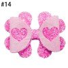 Glitter Heart glitter Love Bow pinch hair clip valentine day bows heart hair accessories