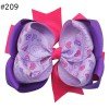 5inch valentine hair Bow clip  Triple Layer hairbow Baby love heart ribbon for girl clip