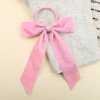 5''girls Velvet Long Tail Sailor Bows, Solid Color Velvet Bows with  Rhinestone Kids, Cute Tassel Hair Bows Accessories
