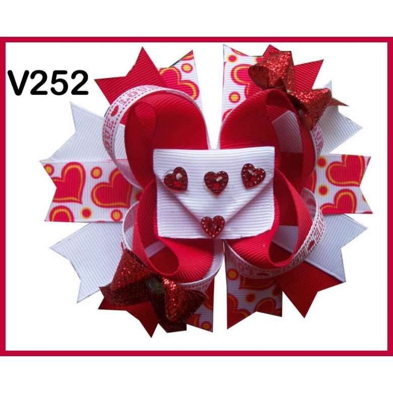 valentines hair bows fotr girl heart hair clips251-331 valentines hair bows fotr girl heart hair clips251-331