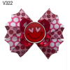 Valentine Hair Bow Boutique Stacked Hair Bow Valentine Hair Bow Boutique Stacked Hair Bow