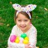  Spring Easter Festival Cute Egg Bunny Peep Ears Bows