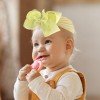 Baby Solid Color Bow Headband Hollow Cotton Newborn Elastic Kids Girl Hair Band Bowknot Turban Hair Accessories