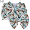 new Stretchy Headwrap SET 6'' Baby Head Wrap girl Headband Big Bow Headband and Piggies Bows15-68