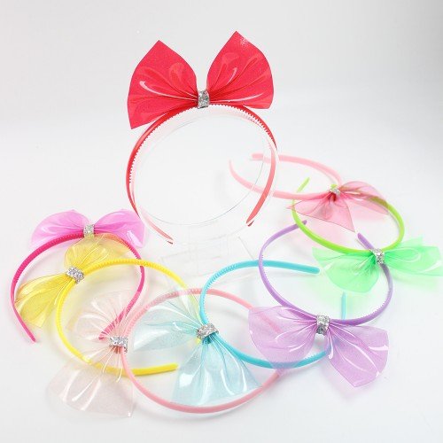 Summer Cartoon PVC Bow Toothed Headband Children Pool Party Hair Decor