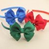 Back to School Solid Color Headband for Girls， School Toddler Grosgrain Ribbon HeadBand