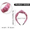 Girls Mermaid Glitter Daily Birthday Knot Head Wraps Colorful Glossy Holographic Knot Headband for Girls Hair Accessories
