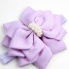 Spring Baby Flower Grosgrain Ribbon Soft Headband with Pearl Pastel Baby Headband for Kids Hair Accessories