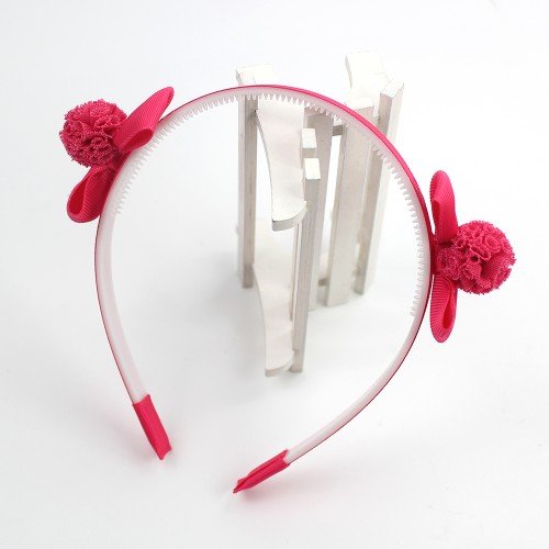  Girls Flower Hair Clip Pom Pom Bow Headband Hydrangea Flower Hair Decoration Artificial Hydrangea Accessory