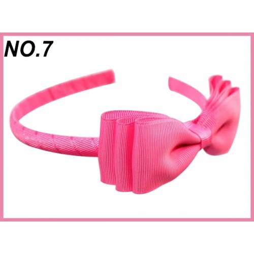 Classic  Grosgrain Ribbon Bow Headband for Girls – Multi-Layer Large Hair Bow Knot Hairband, Cute Party & School Hair Accessories