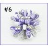 2.5''rhinestone Loopy Puffs Hairclip gingham plaid Hair bows Clips