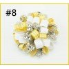 2.5''rhinestone Loopy Puffs Hairclip gingham plaid Hair bows Clips