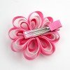 Spring Ribbon Flower Sculpture Loopy Hair Clip 