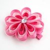 Spring Ribbon Flower Sculpture Loopy Hair Clip 
