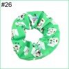 big inspired hair scrunchies girl elastic hairbands  Women Printed Scrunchie butterfly unicorn 4th of july