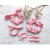 set Gingham School Hair Accessories,   Back To School Hair Bows Set hair scrunchies