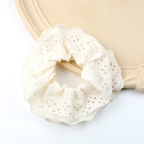 Scrunchies for Women Large sweet  Lace Scrunchies Elastic Hair Ties