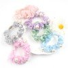 Spring Summer Organza With rhinestones Pearl Elastic hair Spring Summer Organza With rhinestones Pearl Elastic hair