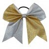 7.5" Bling Sparkly Glitter two tone cheerleading Bows 7.5" Bling Sparkly Glitter two tone cheerleading Bows