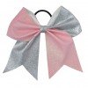 7.5" Bling Sparkly Glitter two tone cheerleading Bows 7.5" Bling Sparkly Glitter two tone cheerleading Bows
