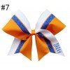 6-7'' Glitter School Cheer Bow softball hairbow team cheer hair  ties