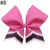 6-7'' Glitter School Cheer Bow softball hairbow team cheer hair  ties