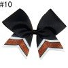 6-7'' Glitter School Cheer Bow softball hairbow team cheer hair  ties