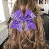 7.4''rhinestone Cheer Hair Bows