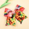 Candy Cheer Hair Bow for Girls, Cartoon Movie Character Hair Bows Clips, Kids Poker Sunflower Boutique Hair Bow Accessorie