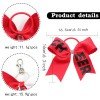 6.5''girls Cheerleading Glitter Bow keychain