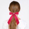 5''girls Velvet Long Tail Sailor Bows, Solid Color Velvet Bows with  Rhinestone Kids, Cute Tassel Hair Bows Accessories