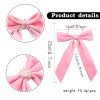 5''girls Velvet Long Tail Sailor Bows, Solid Color Velvet Bows with  Rhinestone Kids, Cute Tassel Hair Bows Accessories