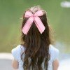 4.5inch Cheer Hair Bows for School Uniform Hair Ties 